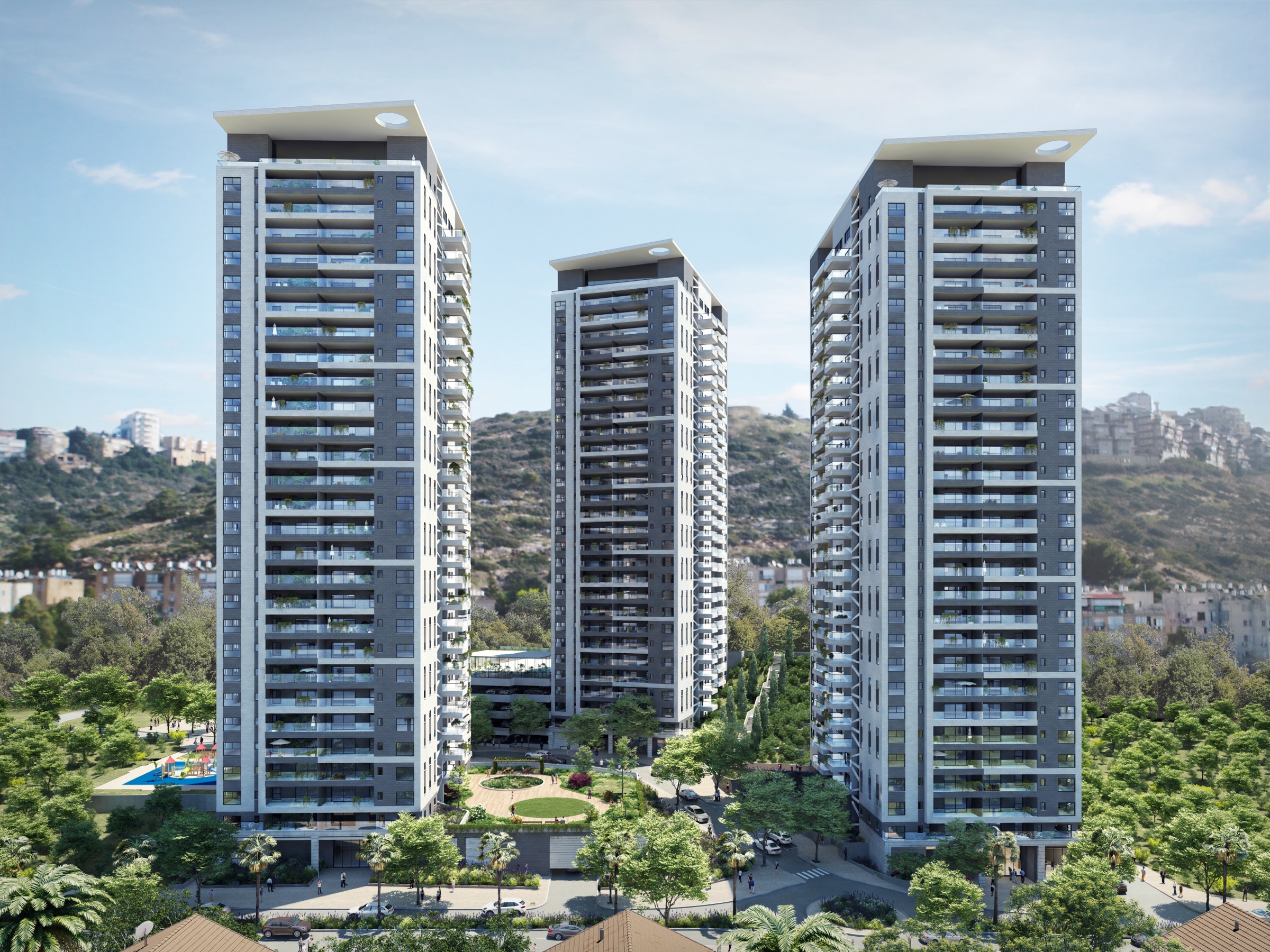 אלמוג כרמל מערב בחיפה — הדמיה